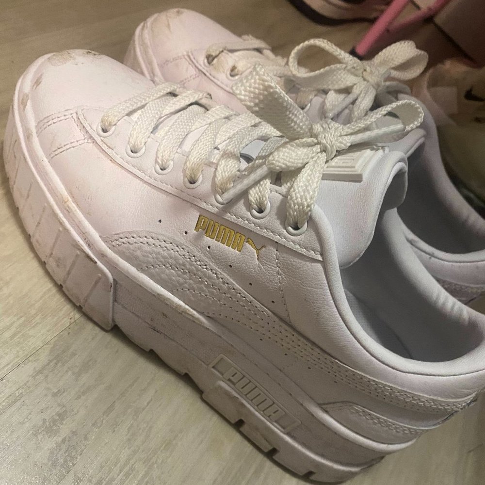 COPY - Puma White Platform Sneakers